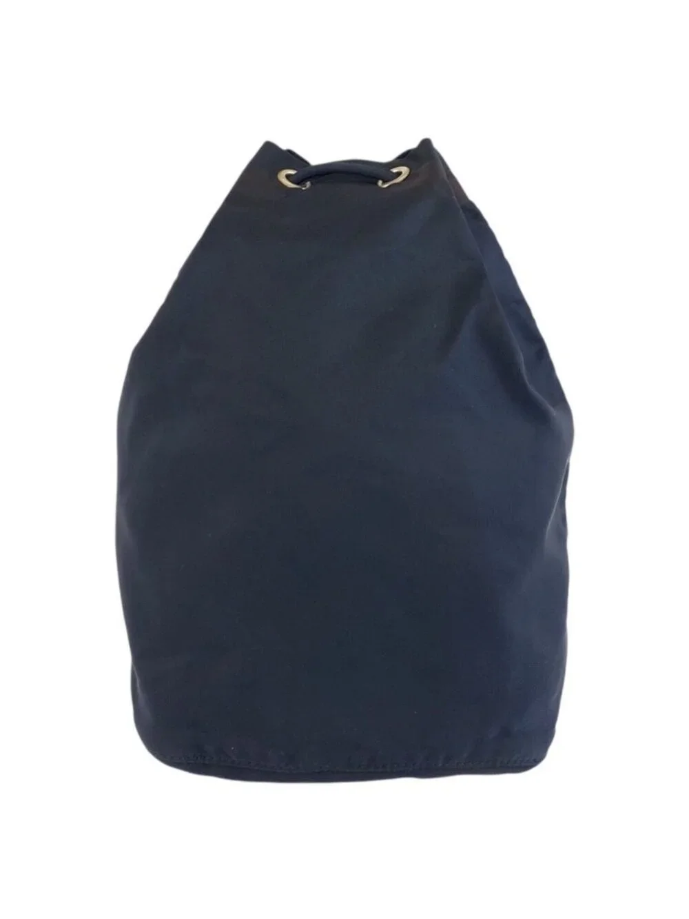 Prada Tessuto Navy Silver Nylon Drawstring Pouch